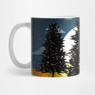Amazing Christmas tree background Mug